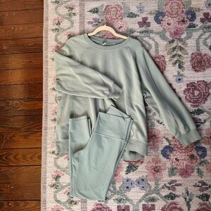 Old Navy Soft Green Sweatshirt + Leggings